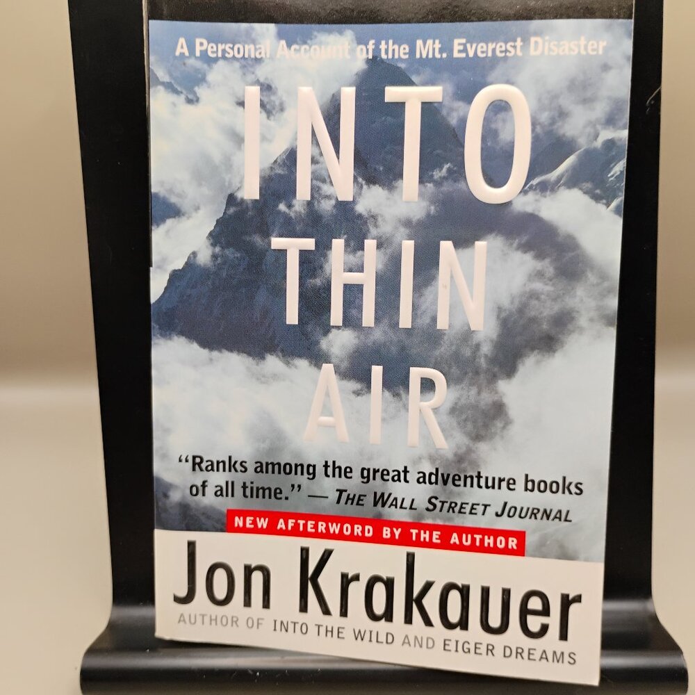 Into The Air A Personal Account of the Mt Everest Disaster by Jon Krakauer 1999